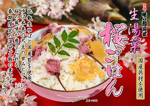 【春期限定】生湯葉桜ご飯の素(混ぜご飯の素)　1合用